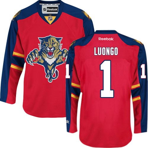 Florida Panthers No1 Roberto Luongo Red Home Jersey