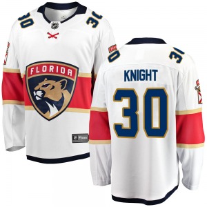 Lids Spencer Knight Florida Panthers Fanatics Authentic Autographed 16 x  20 White Jersey Diving Save Photograph