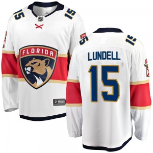 Florida Panthers Anton Lundell #15 Breakaway Home Replica Jersey