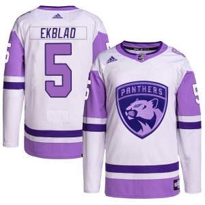 Florida Panthers #5 Aaron Ekblad Authentic Home Jersey
